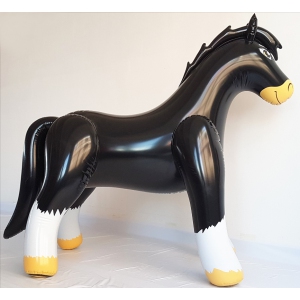 Horse black shiny